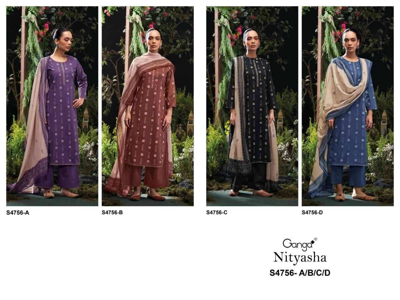 NITYASHA 4756 Series By Ganga Fashion Beautiful Festive Suits Stylish Colorful Fancy Casual Wear & Ethnic Wear PREMIUM COTTON Print Dresses At Wholesale Price